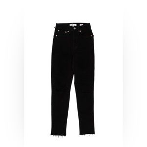 RE/DONE Skinny Leg High Rise Black Jeans